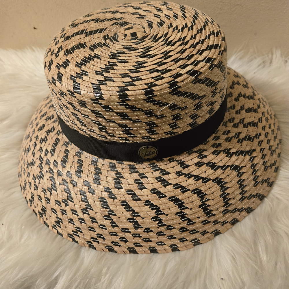 Tula Stylish Woven Hat with Black Band